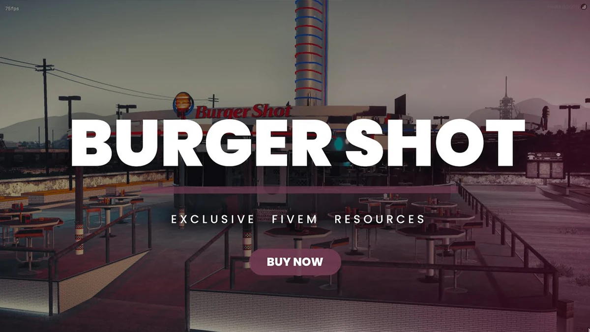 BurgerShot MLO – Fully Open Source | FiveM Interior